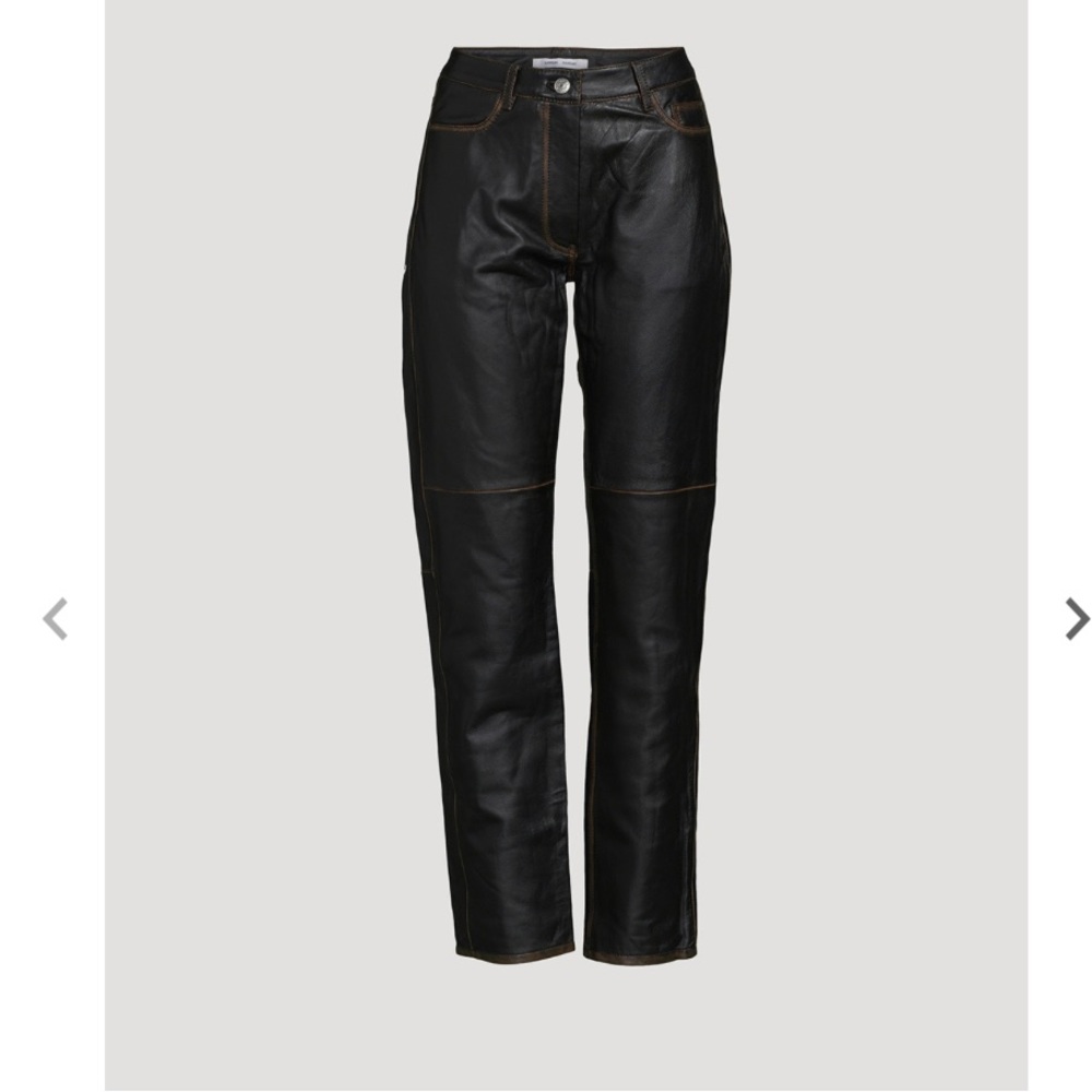 SAMSØE SAMSØE Leather Trousers - Size 2